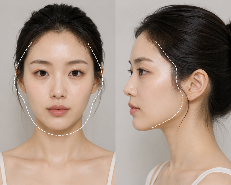 관자필러가 필요한 얼굴은? 꺼진 관자가 인상에 미치는 영향 사진 2